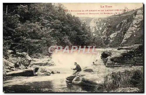 Cartes postales Le Tarn Environs De St Amans Et De Labastide Rouairoux Gorges du banquet Le barrage sur le Tarn