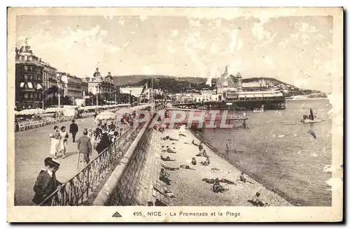 Cartes postales Nice La Promenade et la Plage