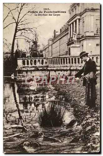 Cartes postales Palais de Fontainebleau Le Dejeuner des Carpes