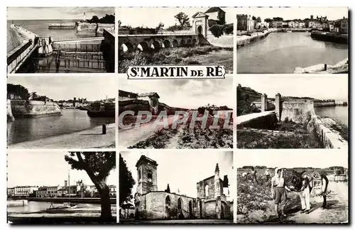 Cartes postales moderne St Martin de Re Entree du port La porte de Campagni Entree du bagne