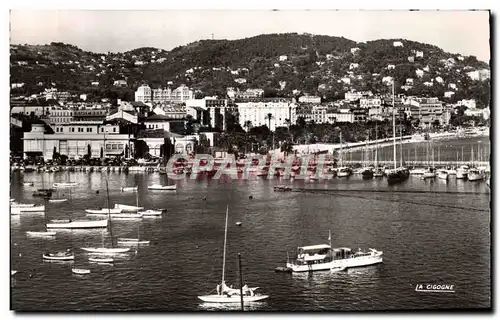 Moderne Karte Cannes Le Port le Casino et la Croisette