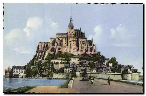 Cartes postales Le Mont St Michel Vue Prise de la Digue