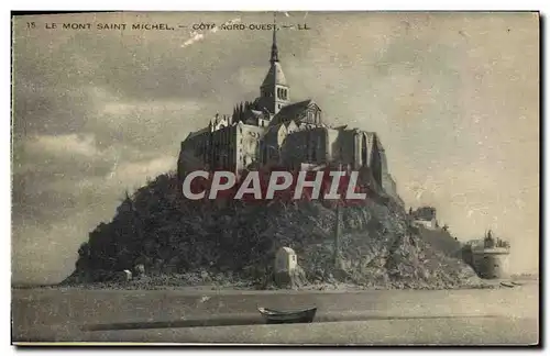 Ansichtskarte AK Le Mont St Michel Cote Nord Ouest