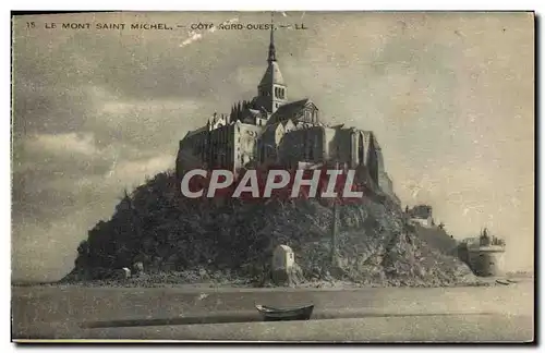 Cartes postales Le Mont St Michel Cote Nord Ouest