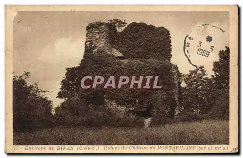 Cartes postales Dinan Ruines Du Chateau de Montafilant