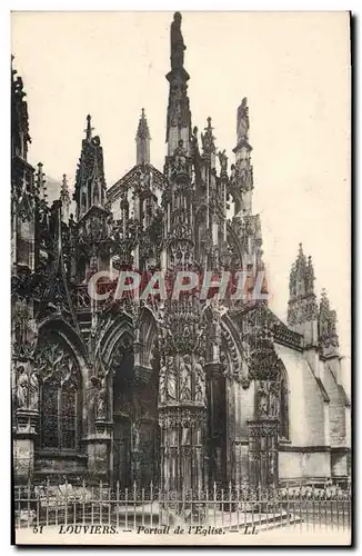 Cartes postales Louviers Portail de L'Eglise