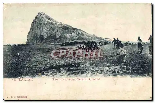 Cartes postales Gibraltar The Rock From Neutral Ground