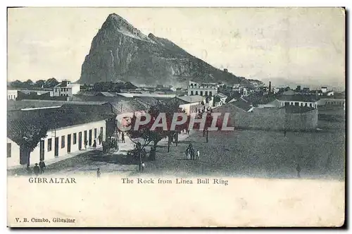 Cartes postales Gibraltar The Rock From Linea Bull Ring