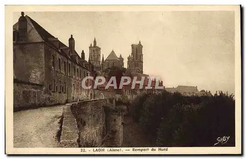 Cartes postales Laon Rempart du Nord