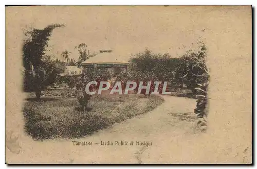 Cartes postales Tamatave Jardin Public Musique