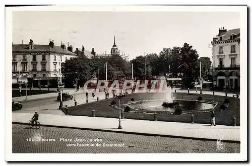 Cartes postales Tours Place Jean Jaures Vers l&#39avenue de Grammont