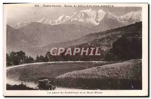 Cartes postales Route De Sallanches Megeve Le lacet de Combloux et le Mont Blanc