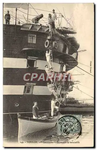 Ansichtskarte AK Bateau Toulon Couronne Desarmer la baleiniere