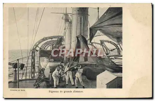 Cartes postales Bateau Signaux de grande distance