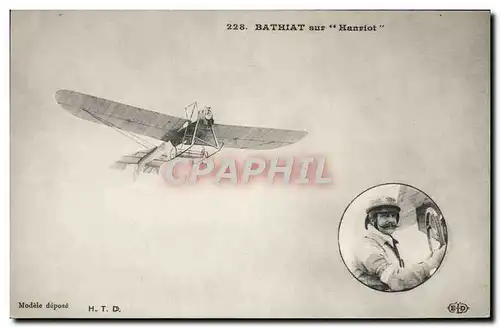 Cartes postales Avion Aviation Bathiat sur Hanriot