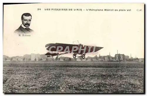Cartes postales Avion Aviation L&#39aeroplane Bleriot en plein vol