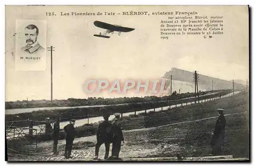 Ansichtskarte AK Avion Aviation Bleriot sur aeroplane Bleriot