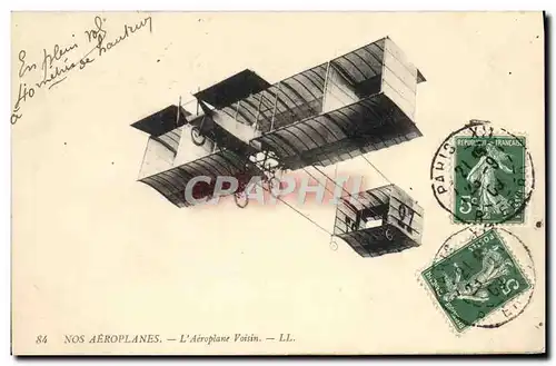 Cartes postales Avion Aviation L&#39aeroplane Voisin