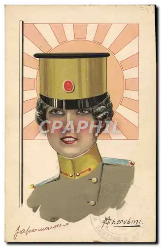 Cartes postales Japon Nippon Japonaise Illustrateur Cherubini