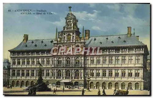 Cartes postales Anvers Hotel de ville