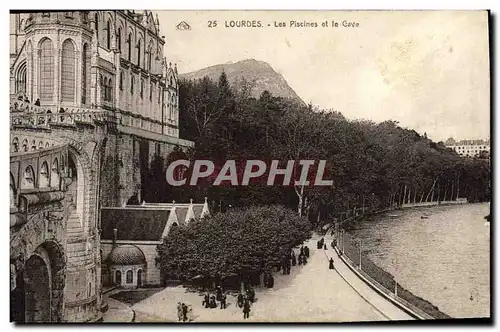 Cartes postales Lourdes Les Piscines et le Gave