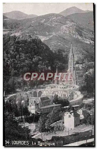 Cartes postales Lourdes La Basilique