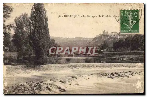 Cartes postales Besancon Le Barrage et la Citadelle
