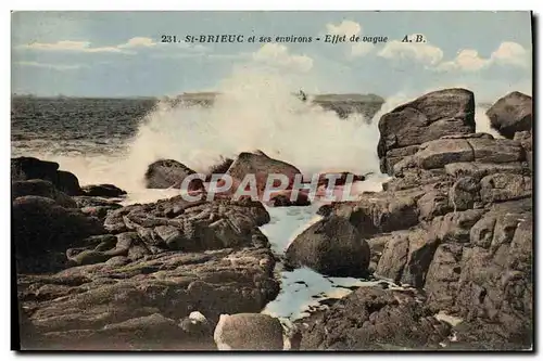 Ansichtskarte AK St Brieuc et ses Environs Effet de Vague