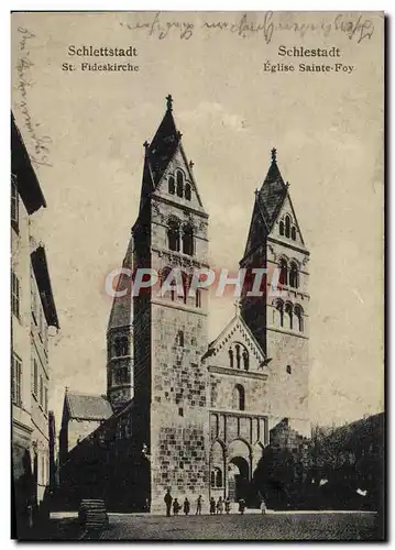 Ansichtskarte AK Schlestadt Eglise Sainte Foy