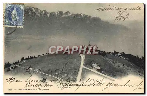 Cartes postales Caux et le lac Leman