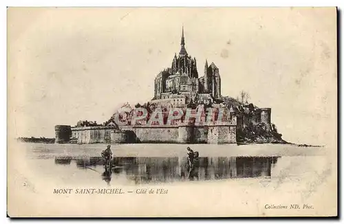 Cartes postales Mont Saint Michel Cote de L&#39Est Peche Pecheur
