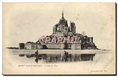 Cartes postales Mont Saint Michel Cote de L'Est Peche Pecheur