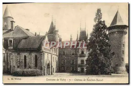 Cartes postales Vichy Environs De Vichy Chateau De Bourbon Busset