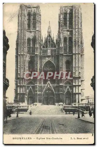 Cartes postales Bruxelles Eglise Ste Gudule