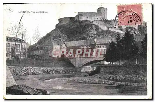 Cartes postales Lourdes Vue Du Chateau