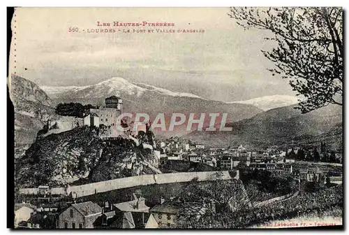 Cartes postales Lourdes Le Fort Et Vallee D&#39Argeles