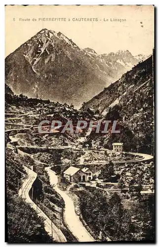 Cartes postales Route de Pierrefitte a Cauterets Le Limacon