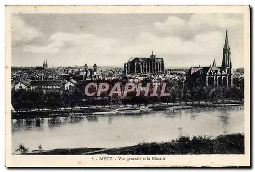 Cartes postales Metz Vue Generale Et La Moselle
