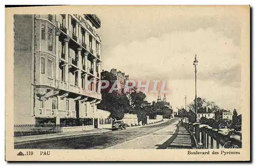 Cartes postales Pau Boulevard Des Pyrenees