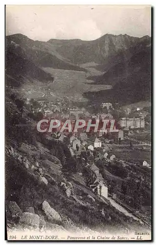 Cartes postales Le Mont Dore Panorama Et La Chaine De Sancy