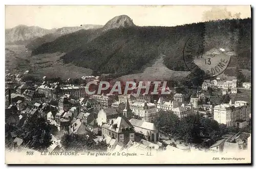 Cartes postales Le Mont Dore Vue Generale Et Le Capucin