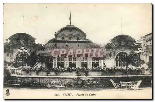 Cartes postales Vichy Facade Du Casino