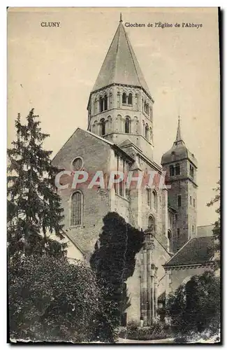 Cartes postales Cluny Clochers De I&#39Eglise De I&#39Abbaye