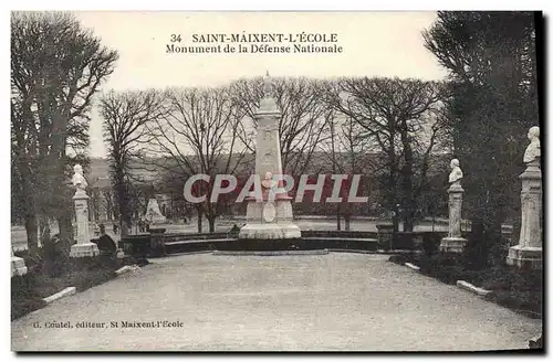 Cartes postales Saint Maixent L&#39Ecole Monument de la Defense Nationale