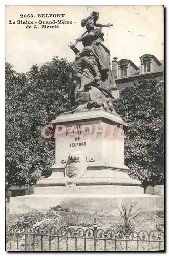 Cartes postales Belfort La Statue Quand Meme de A Mercie