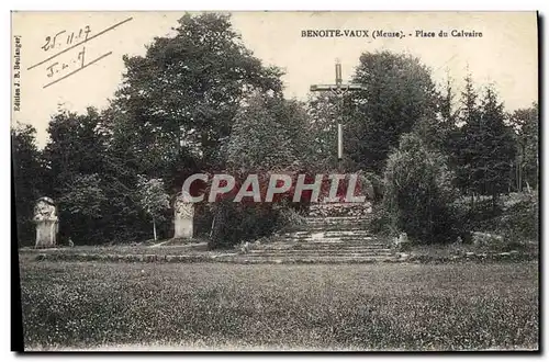 Ansichtskarte AK Benoite Vaux Place Du Calvaire Christ