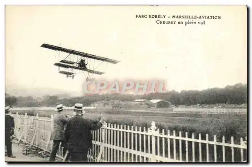 Cartes postales Avion Aviation Parc Borely Marseille Aviation Cheuret en plein vol