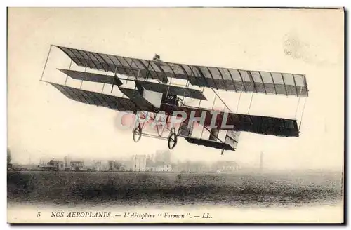 Ansichtskarte AK Avion Aviation Aeroplane Farman