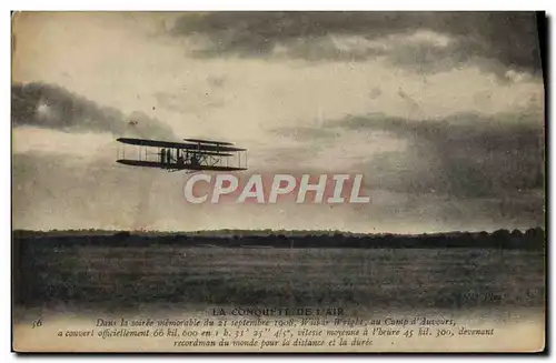 Ansichtskarte AK Avion Aviation Wilbur Wright Camp d&#39Auvours