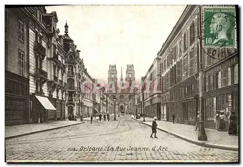 Cartes postales Orleans La Rue Jeanne d&#39Arc